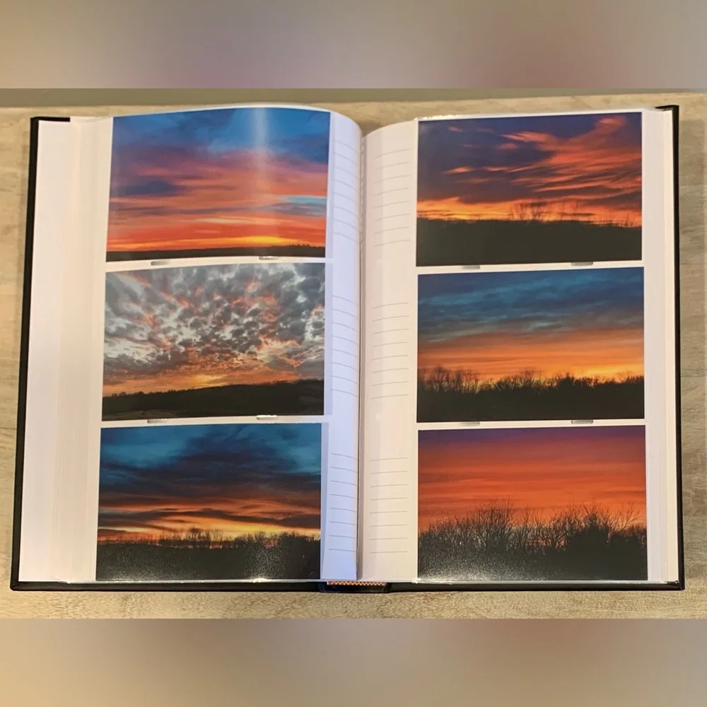 Black Faux Leather Photo Album, Holds 300 4x6 Photos - Picture 2 of 6